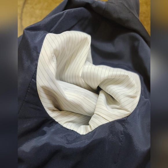 Navy Wool Ann Taylor Skirt Suit - Picture 8 of 11